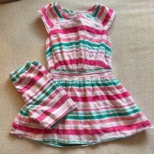 Gymboree Striped Girl's Dress and Shorts Set Size 4